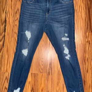 Hollister High-Rise Blue Jean Leggings